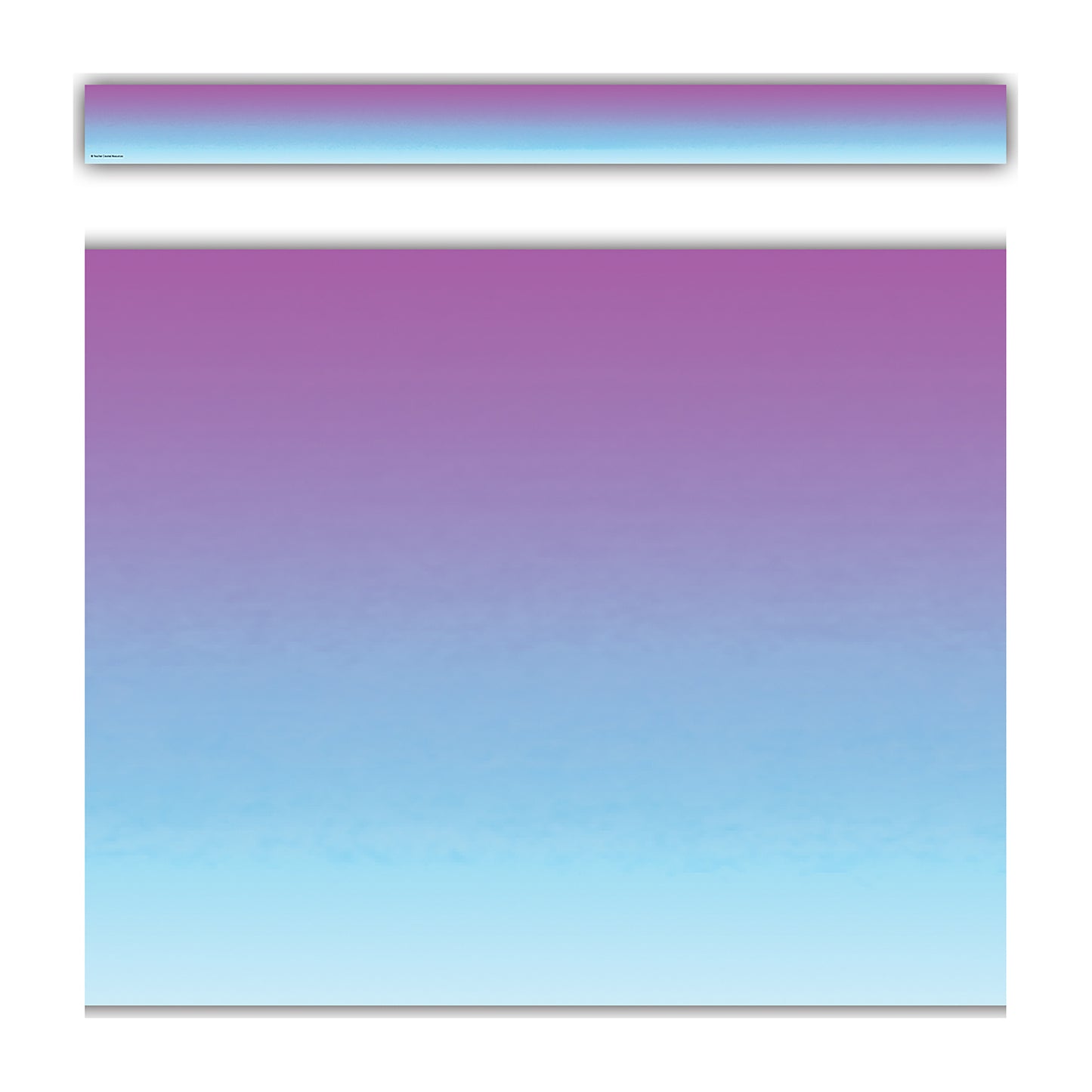 Purple and Blue Color Wash Straight Border Trim, 35 Feet Per Pack, 6 Packs