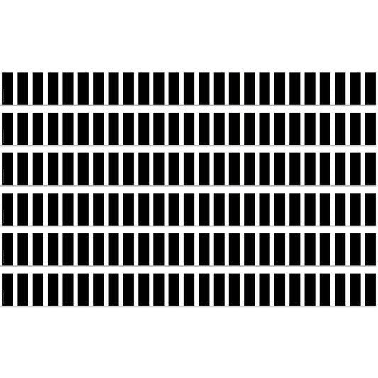 Black and White Vertical Stripes Straight Border Trim, 35 Feet Per Pack, 6 Packs