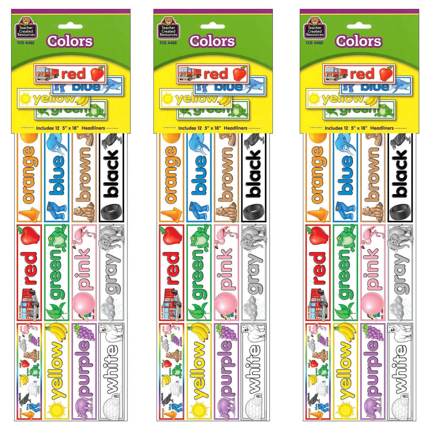 Colors Headliners, 12 Per Pack, 3 Packs