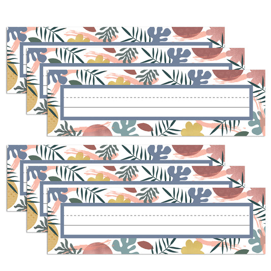 Wonderfully Wild Flat Name Plates, 3-1/2" x 11-1/2", 36 Per Pack, 6 Packs