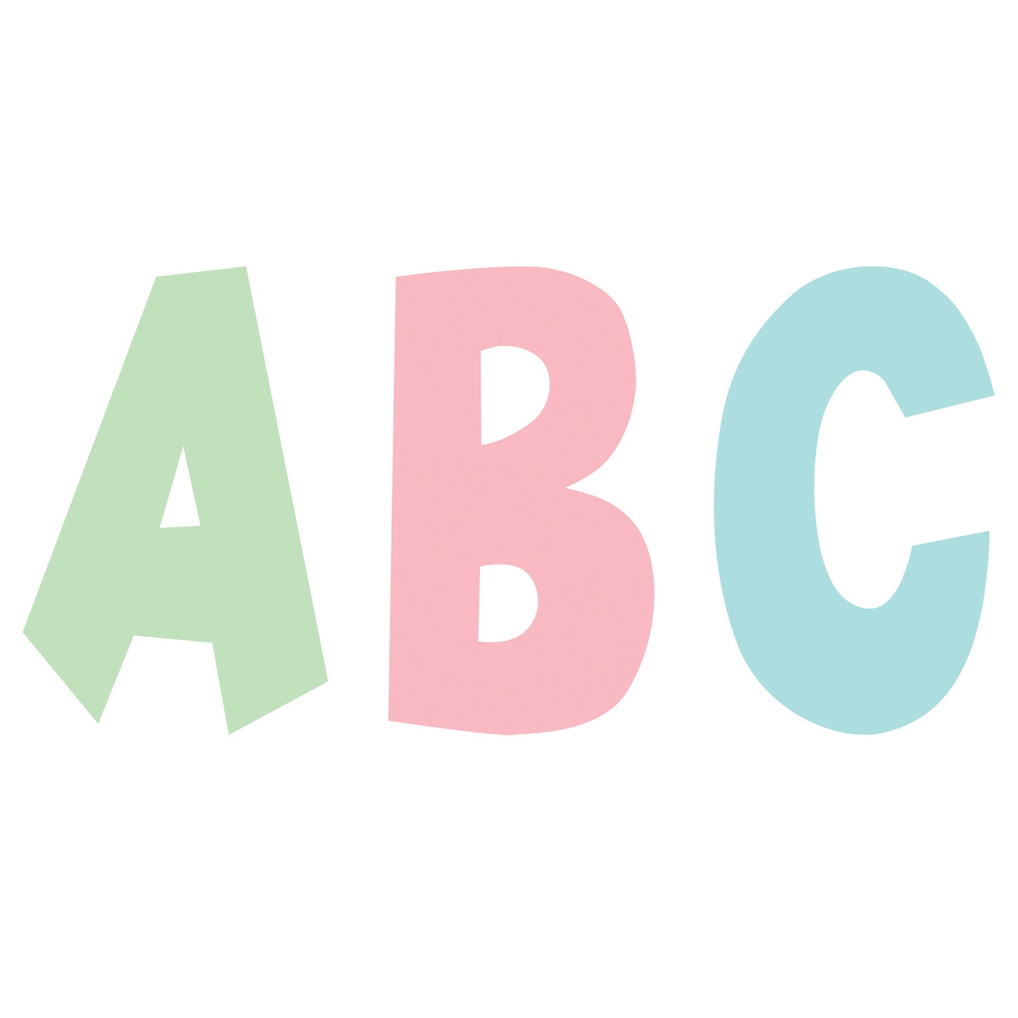 Pastel Pop 7" Fun Font Letters, 120 Per Pack, 2 Packs