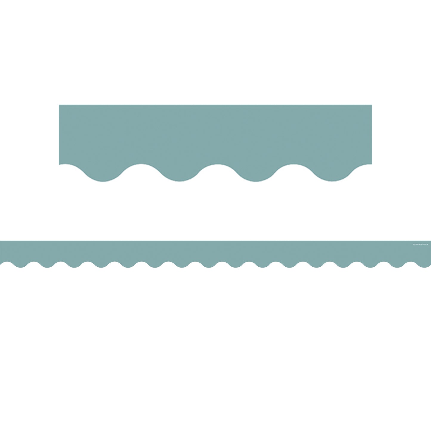 Calming Blue Scalloped Border Trim, 35 Feet Per Pack, 6 Packs