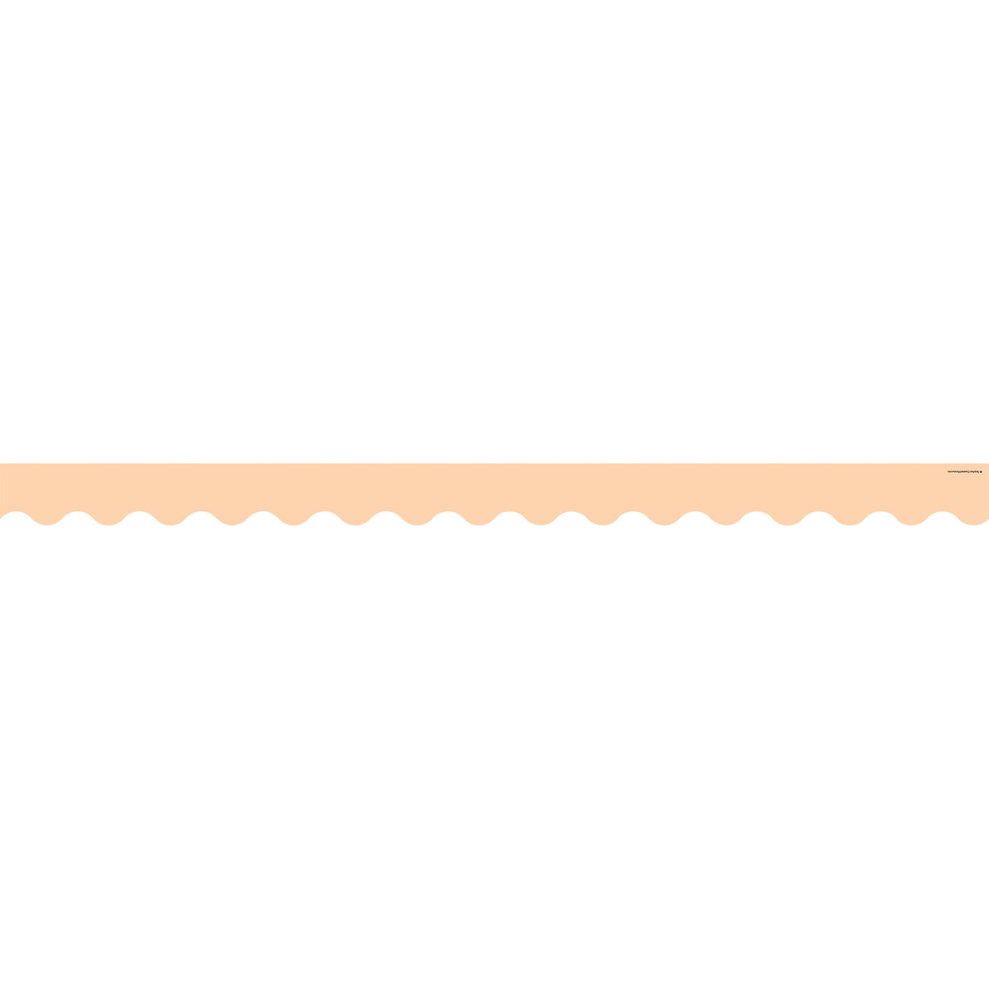 Peach Scalloped Border Trim, 35 Feet Per Pack, 6 Packs
