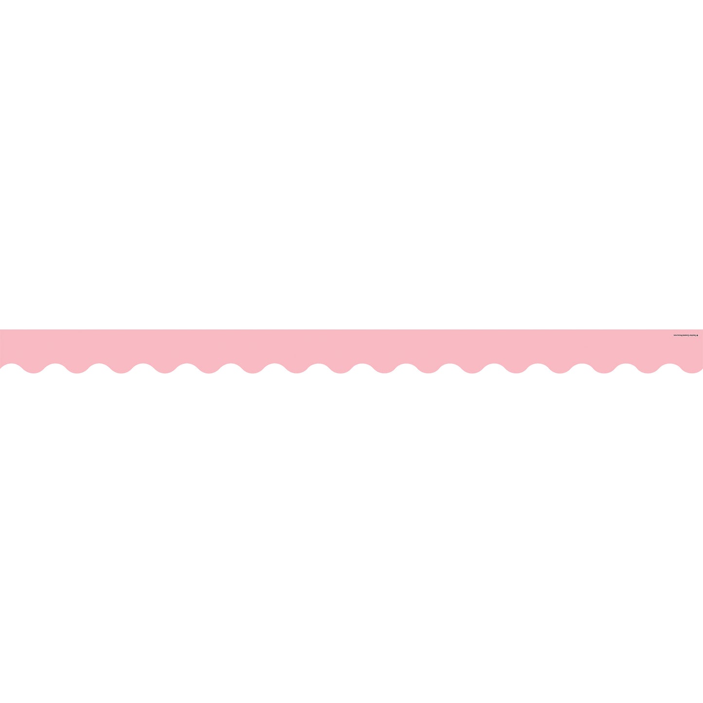 Pastel Pink Scalloped Border Trim, 35 Feet Per Pack, 6 Packs