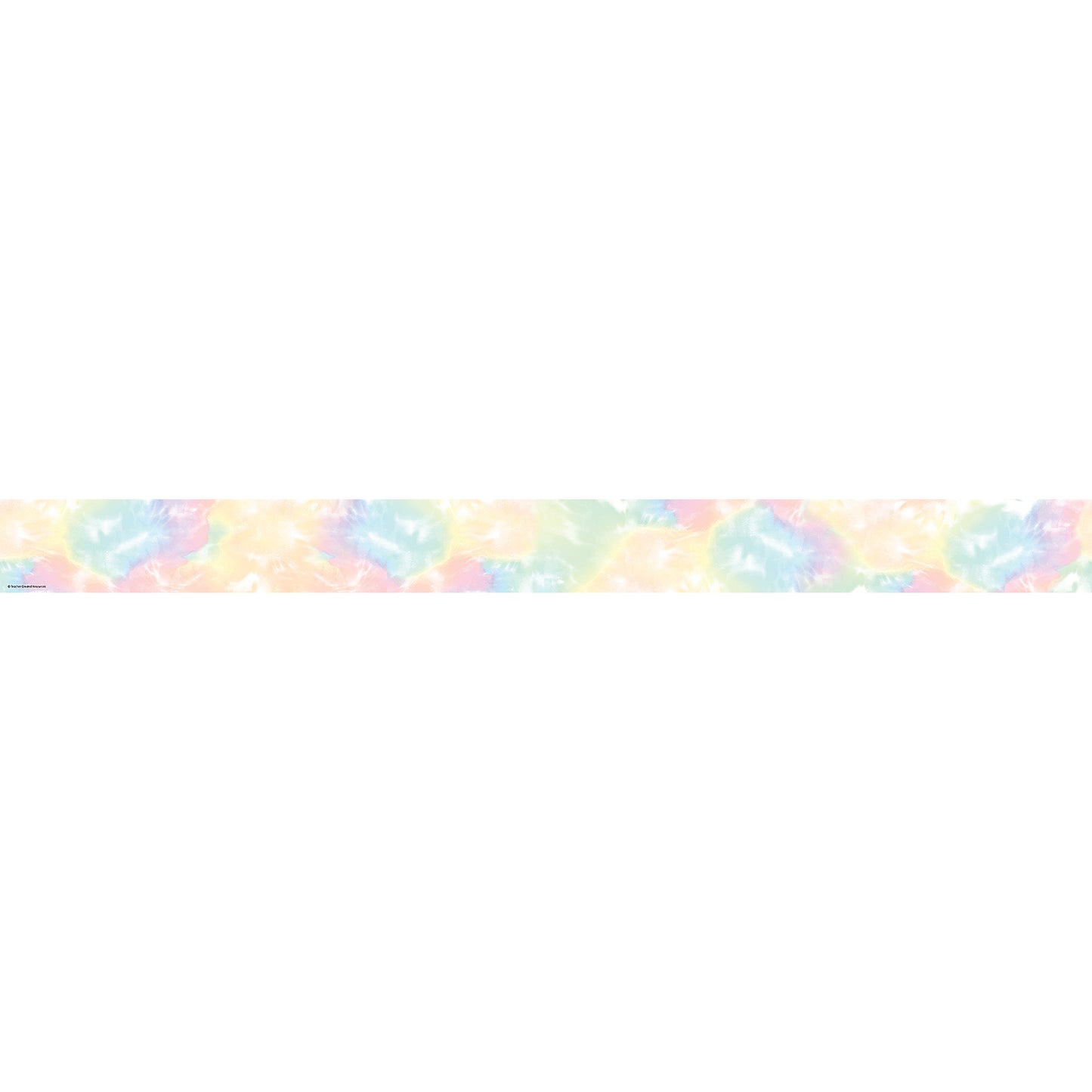 Pastel Pop Tie-Dye Straight Border Trim, 35 Feet Per Pack, 6 Packs