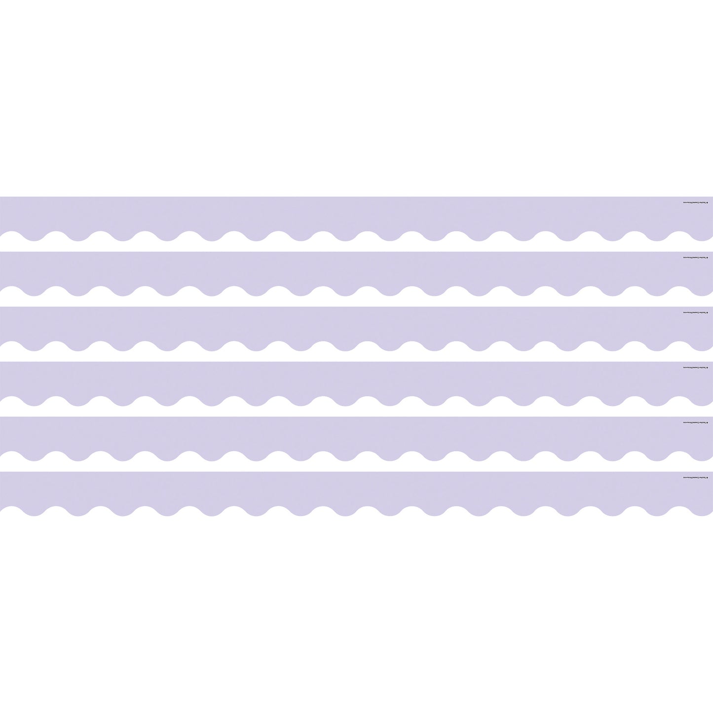 Lavender Scalloped Border Trim, 35 Feet Per Pack, 6 Packs
