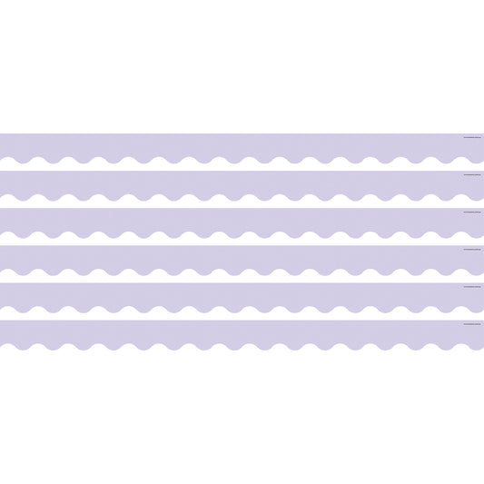 Lavender Scalloped Border Trim, 35 Feet Per Pack, 6 Packs