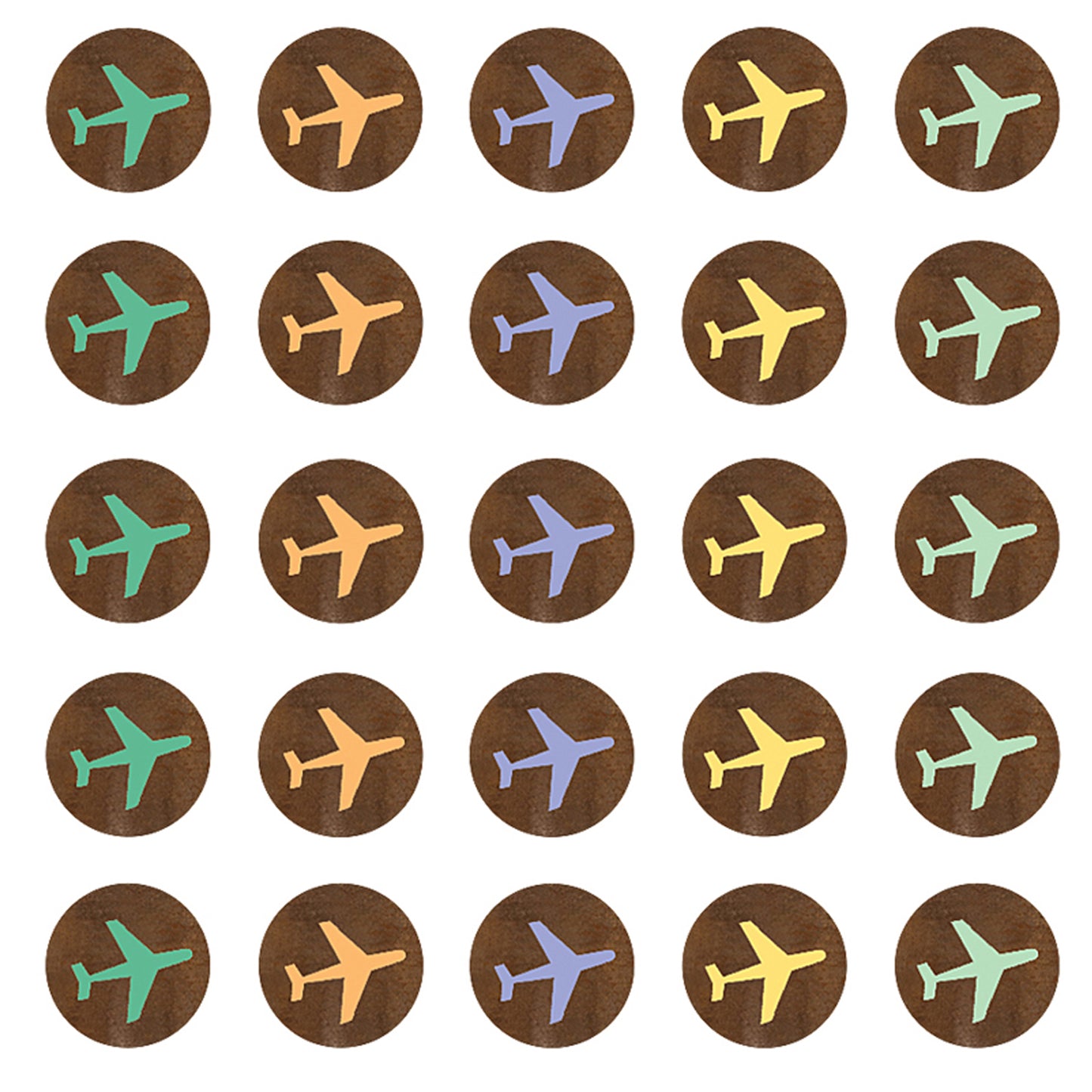 Travel the Map Airplanes Mini Stickers, 378 Per Pack, 12 Packs