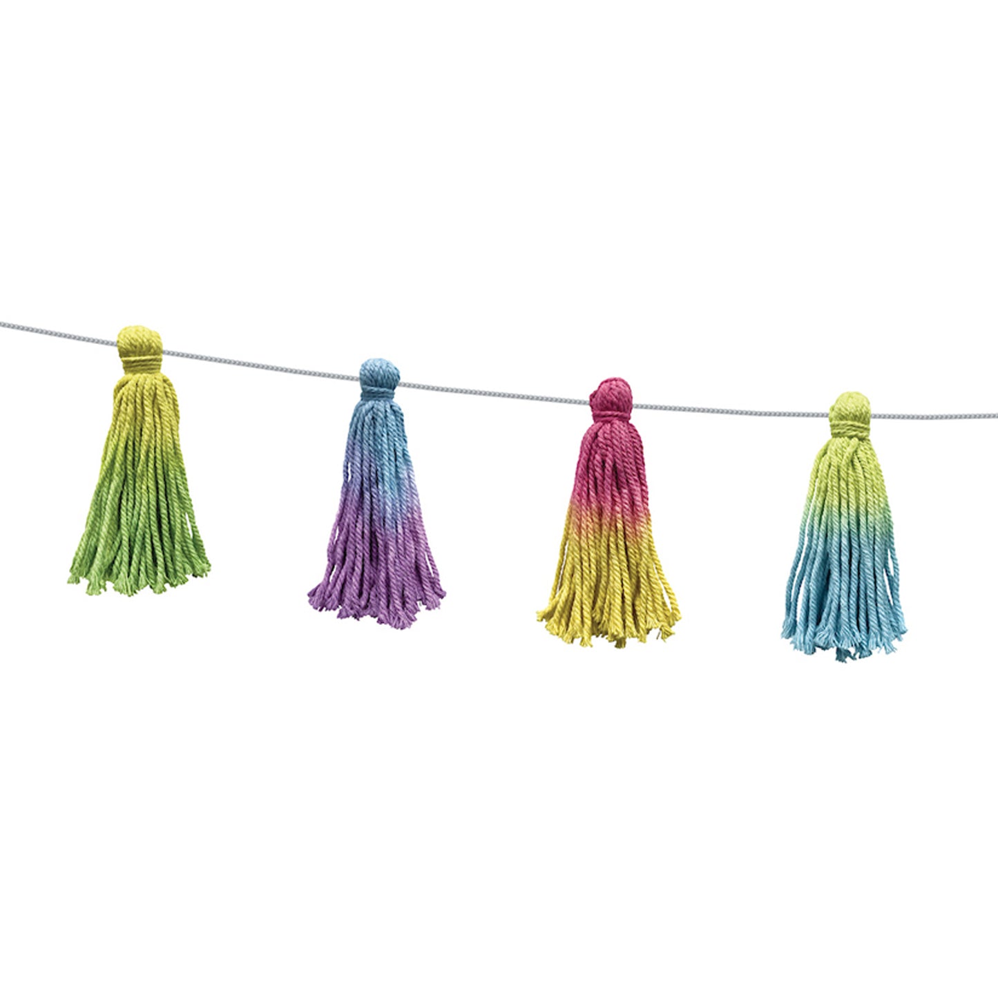 Tie-Dye Tassels Garland