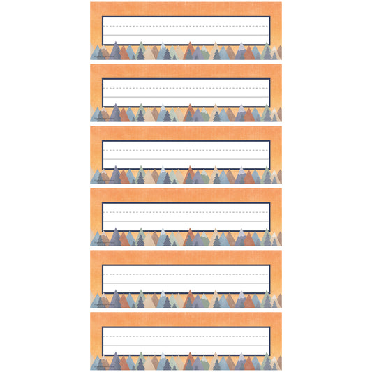 Moving Mountains Flat Name Plates, 36 Per Pack, 6 Packs