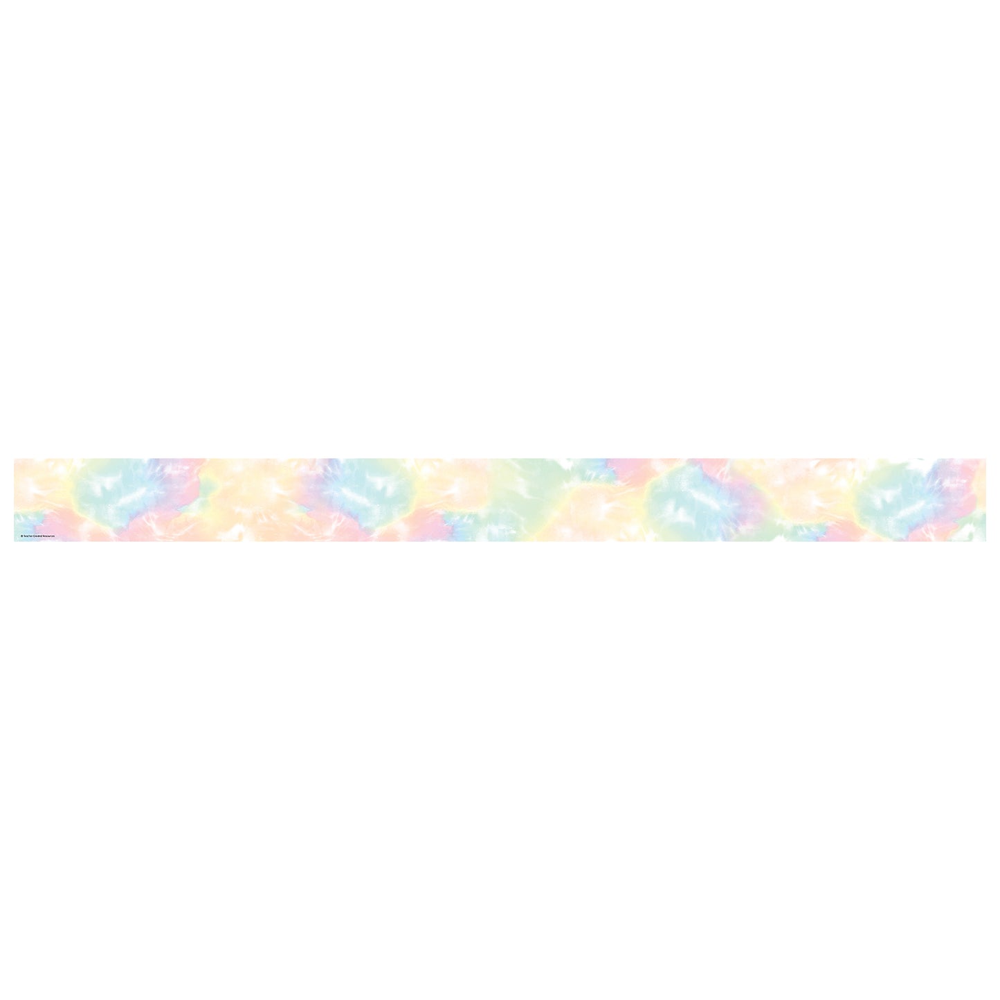 Pastel Pop Tie-Dye Straight Rolled Border Trim, 50 Feet, 3 Rolls