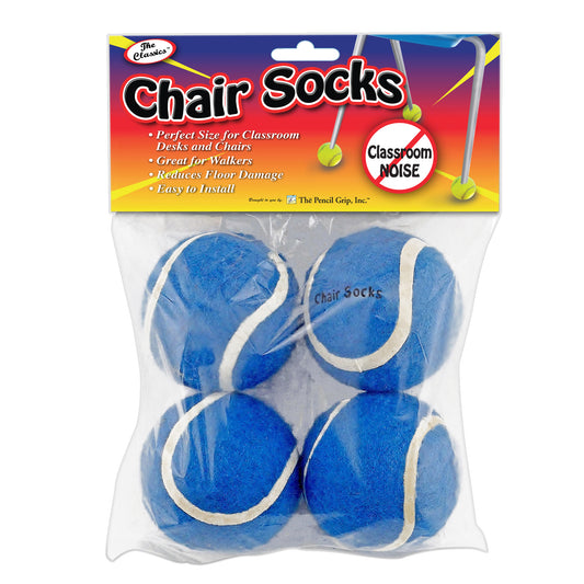 Chair Socks, Blue, 4 Per Set, 36 Sets