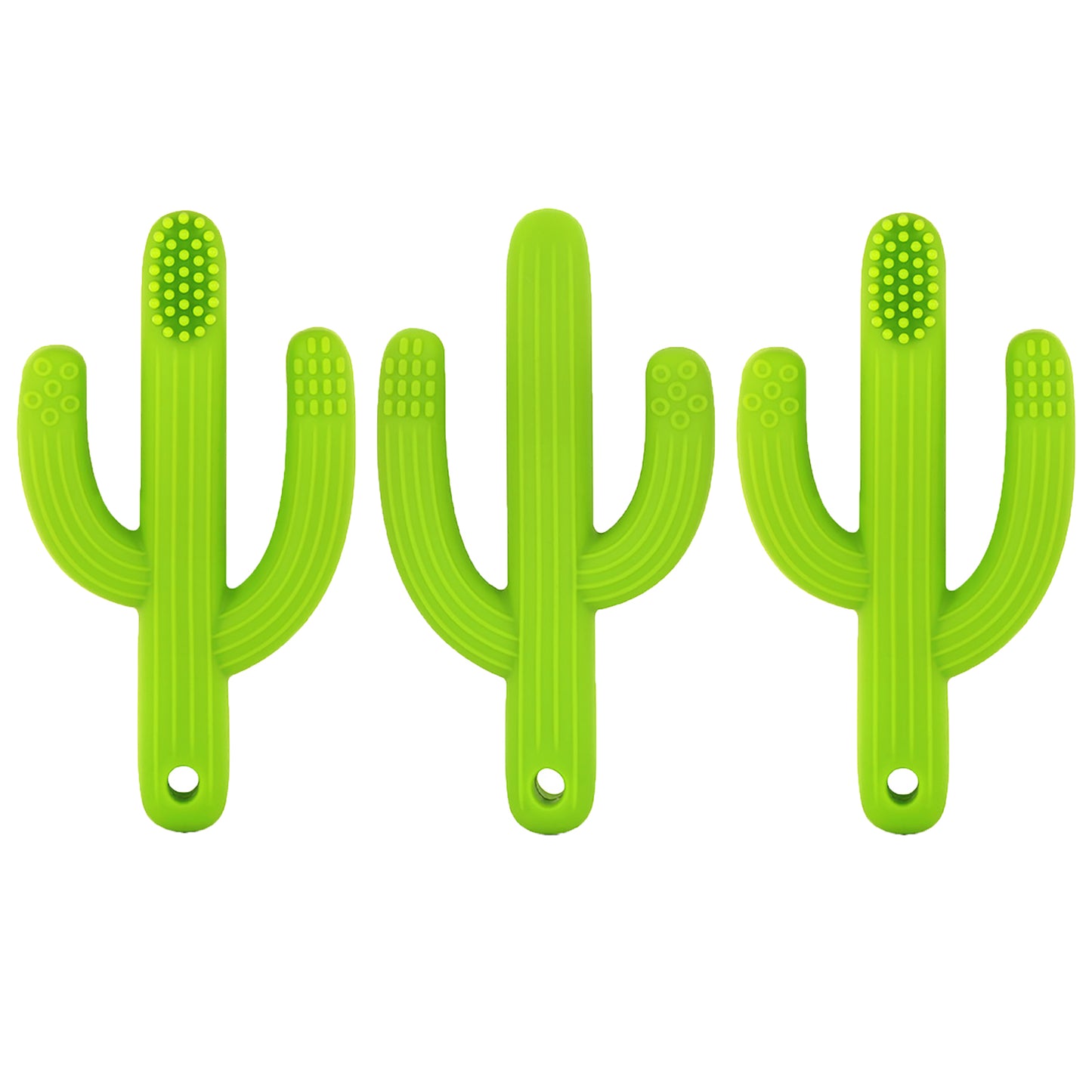 Cactus Toothbrush Teether, Pack of 3