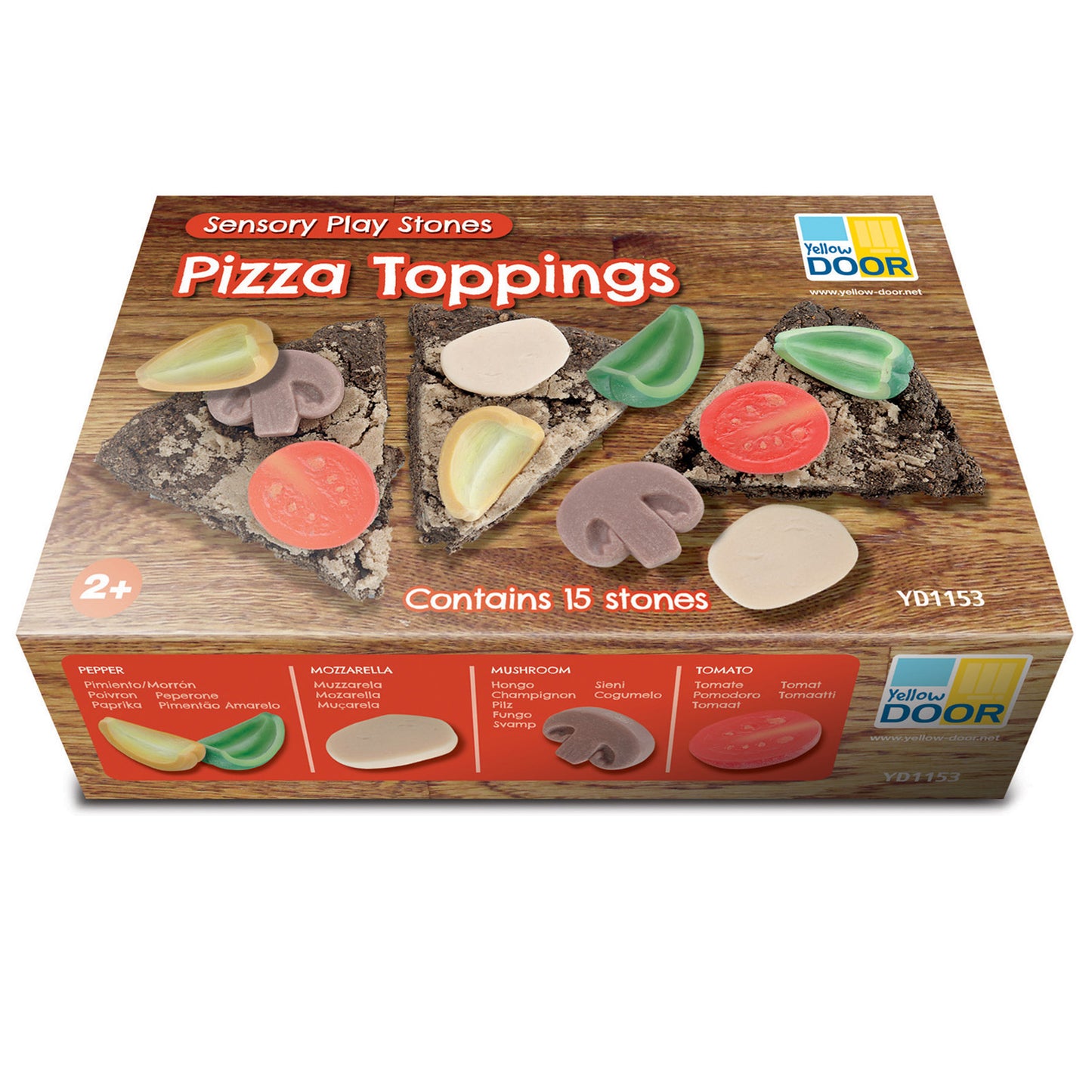 Sensory Play Stones, Pizza Toppings