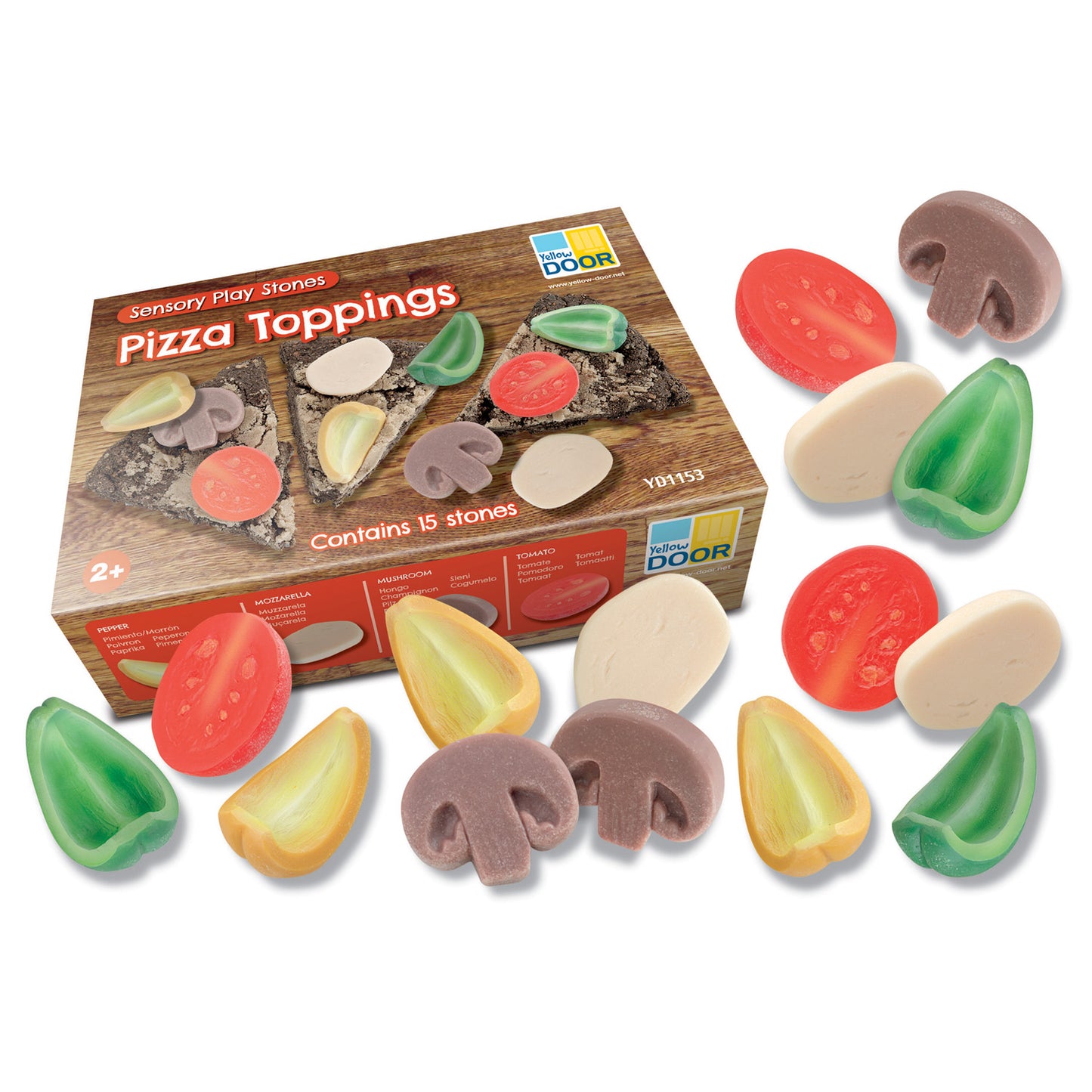 Sensory Play Stones, Pizza Toppings