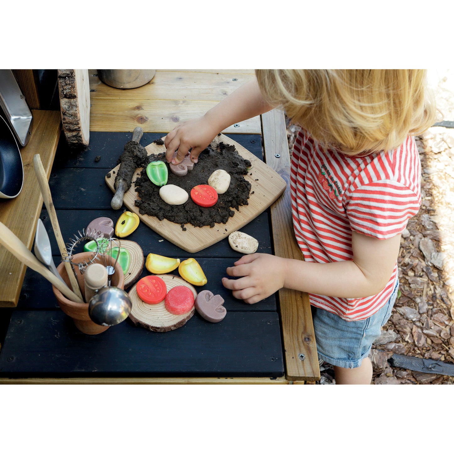 Sensory Play Stones, Pizza Toppings